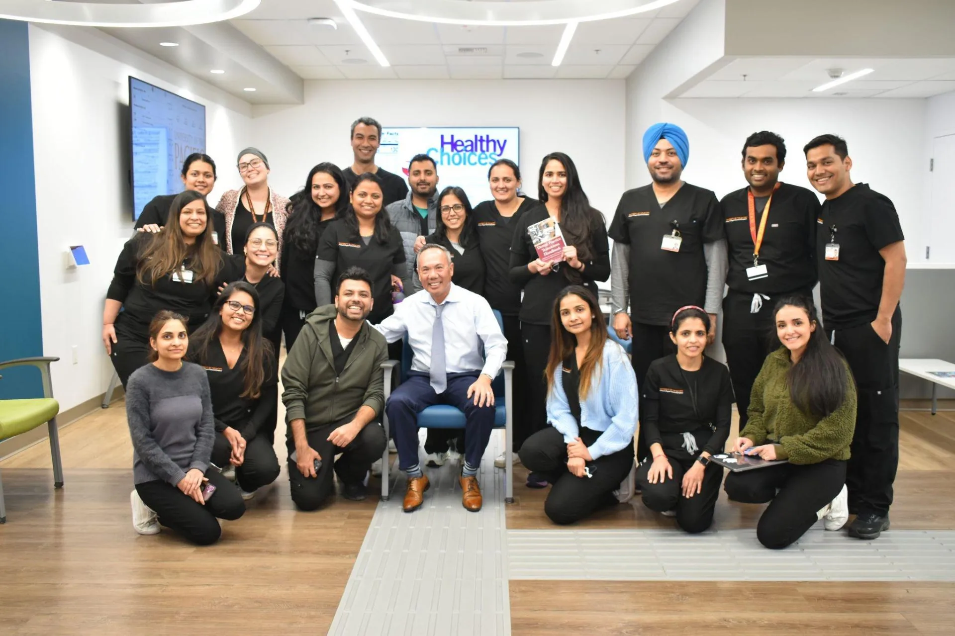 PTI team members with dental professionals
